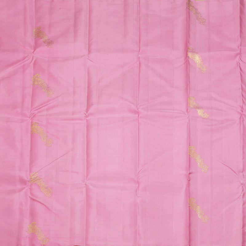Hayagrivas Handloom Baby Pink Kanjivaram Silk Saree KBF128D42-1