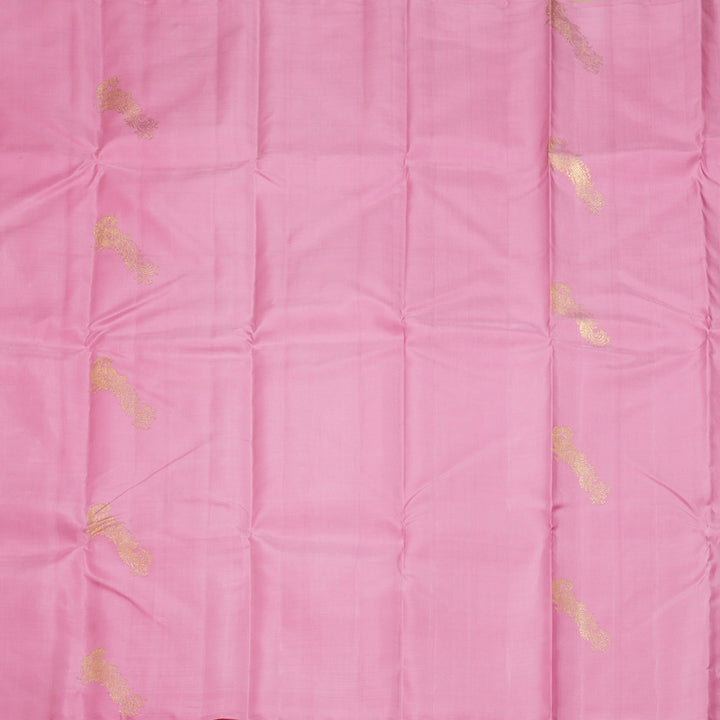 Hayagrivas Handloom Baby Pink Kanjivaram Silk Saree KBF128D42-1