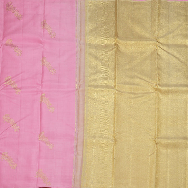 Hayagrivas Handloom Baby Pink Kanjivaram Silk Saree KBF128D42-1