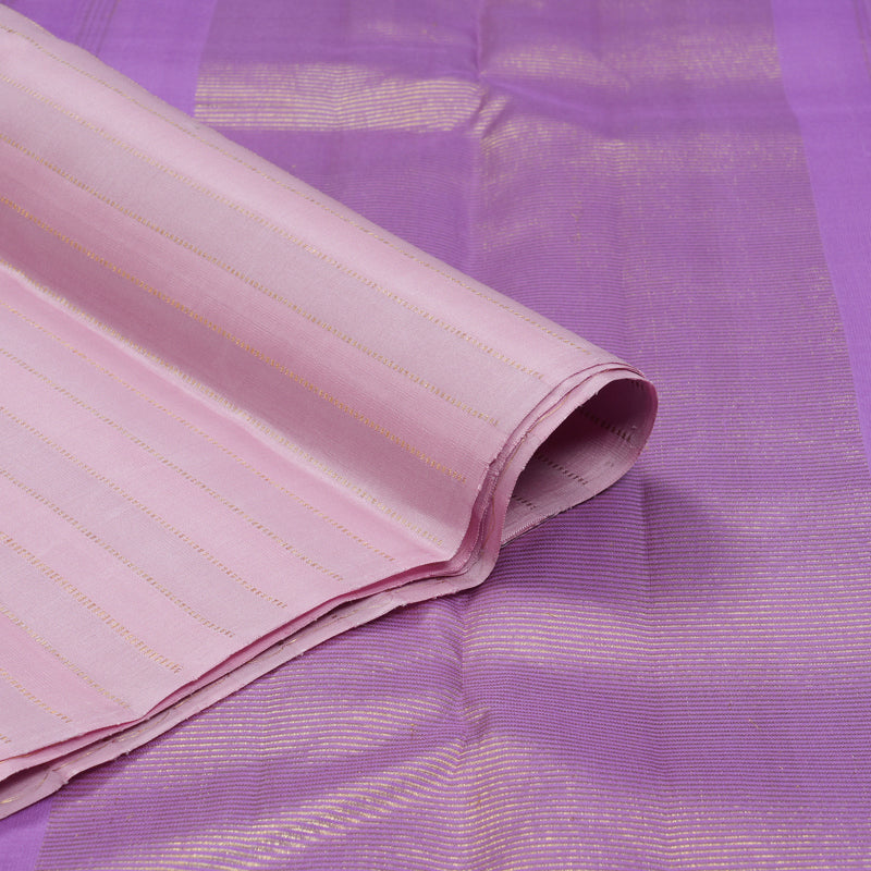 Hayagrivas Handloom Pink Kanjivaram Silk Saree KBF128D7-1