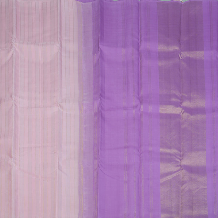 Hayagrivas Handloom Pink Kanjivaram Silk Saree KBF128D7-1