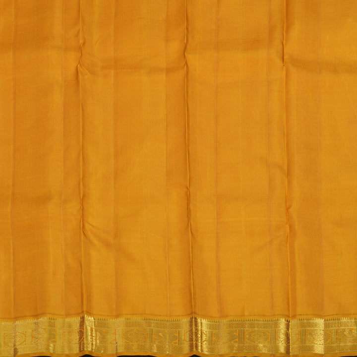 Hayagrivas Handloom Pink Kanjivaram Silk Saree with Mustard Border KBF12D1-4