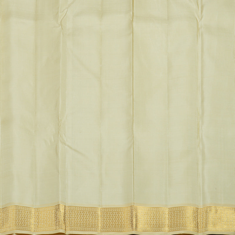 Hayagrivas Handloom Black Kanjivaram Silk Saree with Sandal Border KBF12D2-2