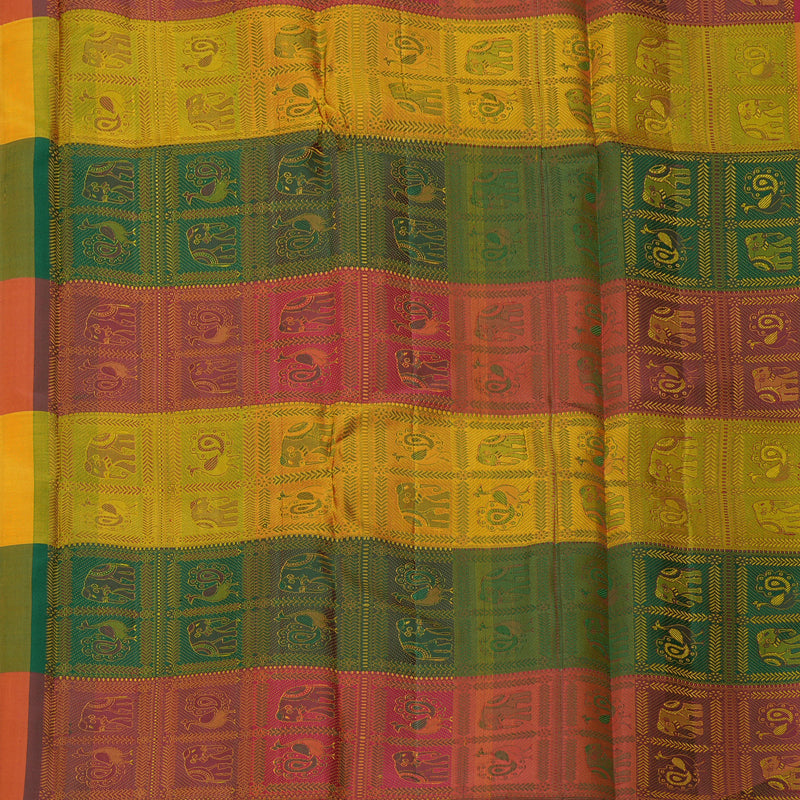 Hayagrivas Handloom Purple Kanjivaram Silk Saree KBF134D1-1