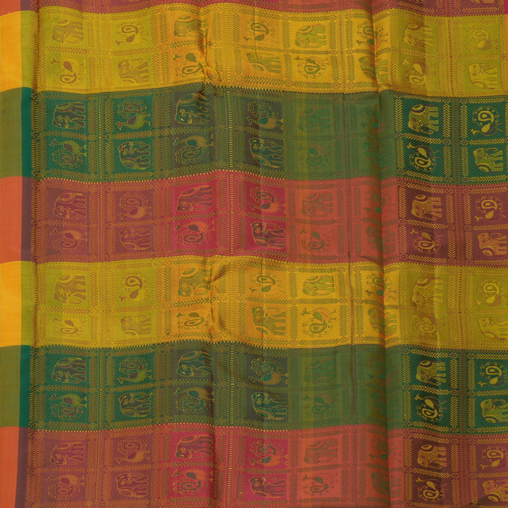 Hayagrivas Handloom Purple Kanjivaram Silk Saree KBF134D1-1