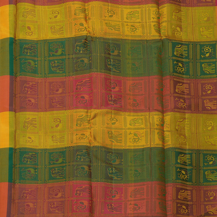 Hayagrivas Handloom Purple Kanjivaram Silk Saree KBF134D1-1