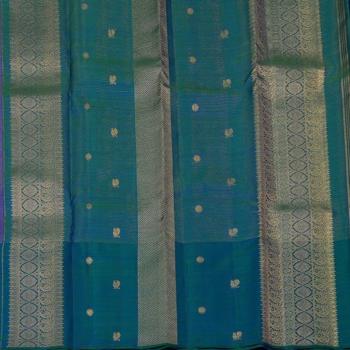 Hayagrivas Handloom Purple Kanjivaram Silk Saree with Mayilkazhuthu Border KBF136D11-3