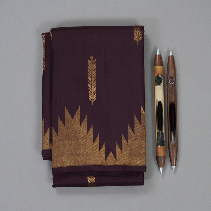 Hayagrivas Handloom Nagapazham Kanjivaram Silk Saree KBF136D15-1