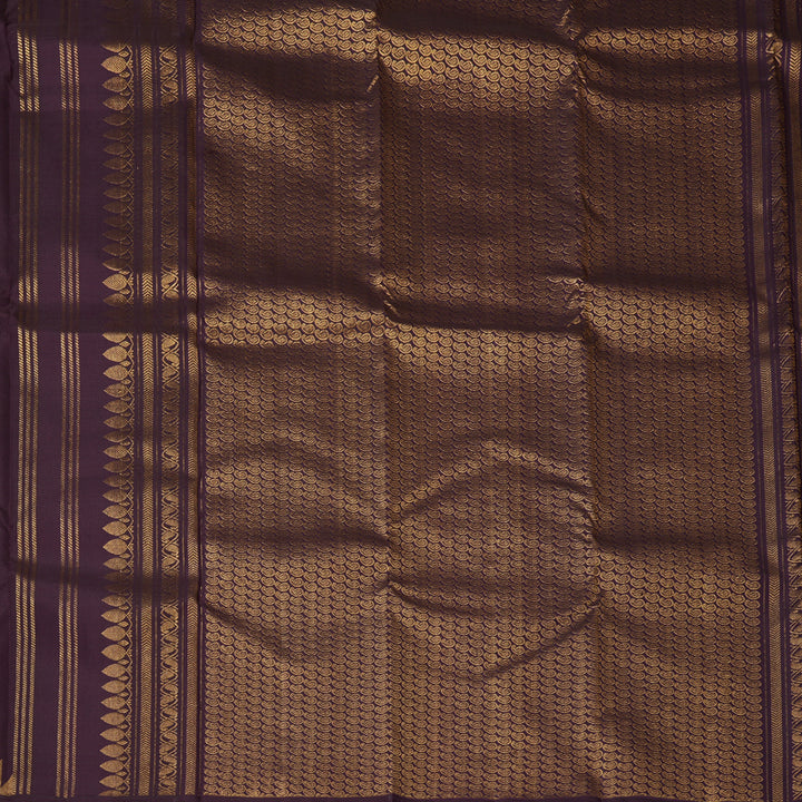 Hayagrivas Handloom Nagapazham Kanjivaram Silk Saree KBF136D15-1