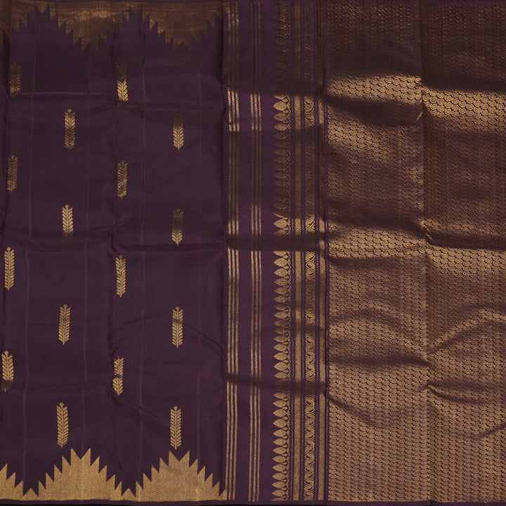 Hayagrivas Handloom Nagapazham Kanjivaram Silk Saree KBF136D15-1