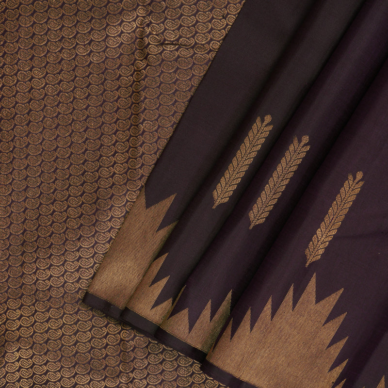 Hayagrivas Handloom Nagapazham Kanjivaram Silk Saree KBF136D15-1