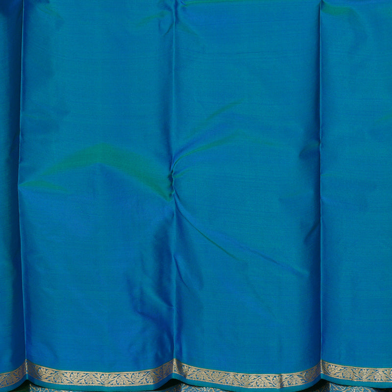 Hayagrivas Handloom MS Blue Kanjivaram Silk Saree KBF137D13-9