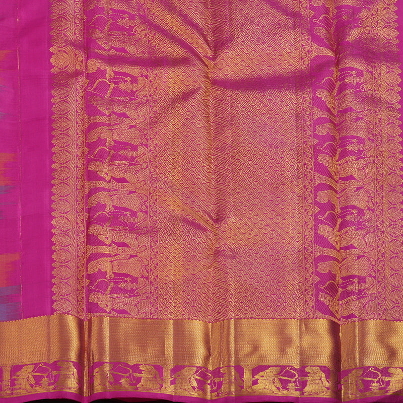 Hayagrivas Handloom Multicolour Checks Kanjivaram Silk Saree KBF13D11-1