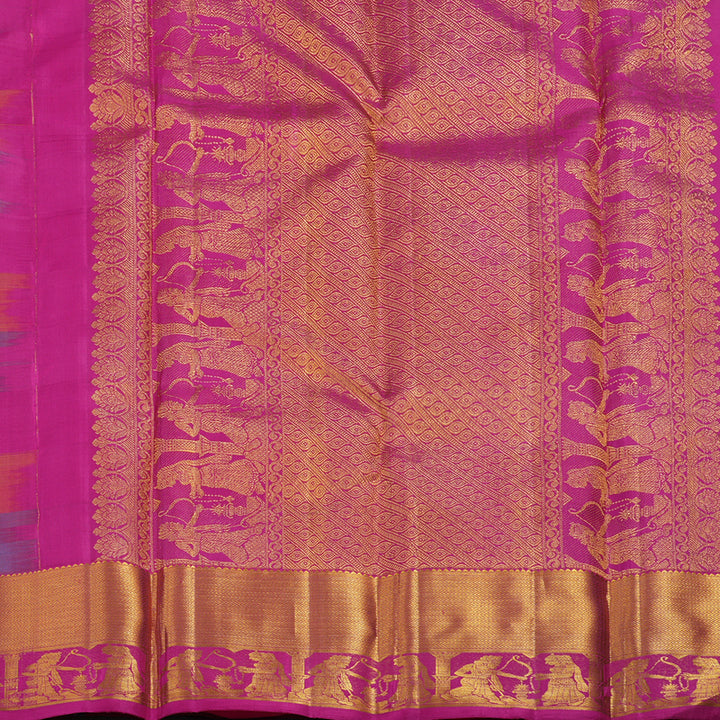 Hayagrivas Handloom Multicolour Checks Kanjivaram Silk Saree KBF13D11-1