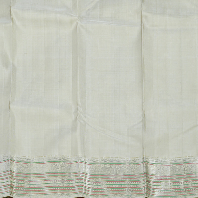 Hayagrivas Handloom Karum Neelam Kanjivaram Silk Saree with Cream Border KBF13D7-1