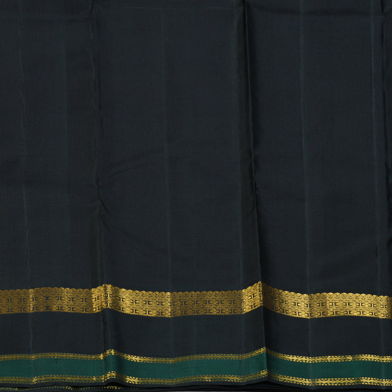 Hayagrivas Handloom Pink Kanjivaram Silk Saree with Black Border KBF146D2-1