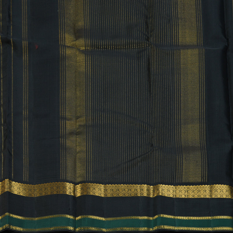 Hayagrivas Handloom Pink Kanjivaram Silk Saree with Black Border KBF146D2-1