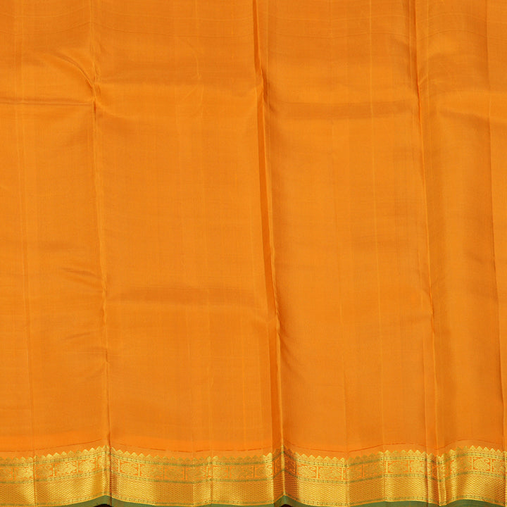 Hayagrivas Handloom Wine Magenta Kanjivaram Silk Saree with Turmeric Yellow Border KBF147D10-1