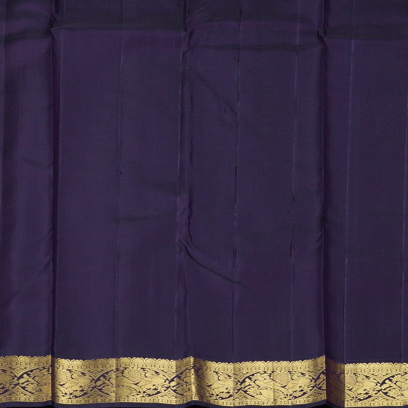 Hayagrivas Handloom Red Kanjivaram Silk Saree with Deep Nagapazham Border KBF151D13-1