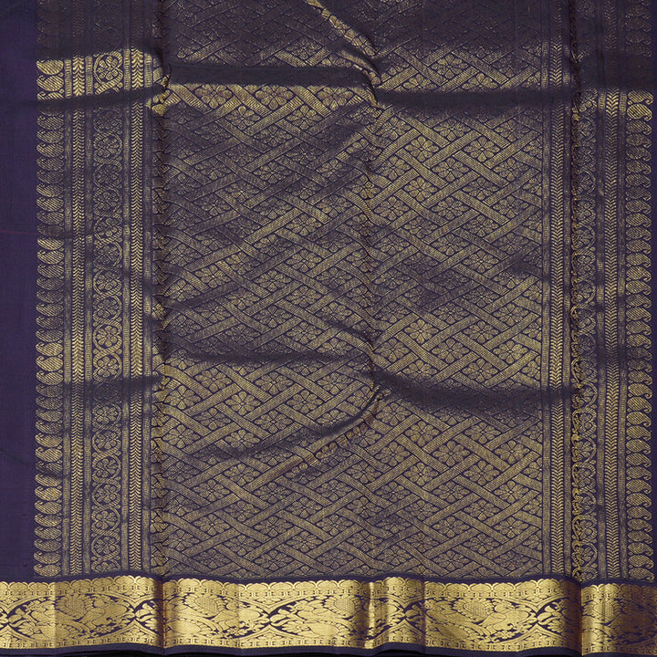 Hayagrivas Handloom Red Kanjivaram Silk Saree with Deep Nagapazham Border KBF151D13-1