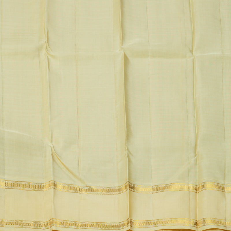 Hayagrivas Handloom Multicolour Checks Kanjivaram Silk Saree with Ivory Border KBF151D14-1