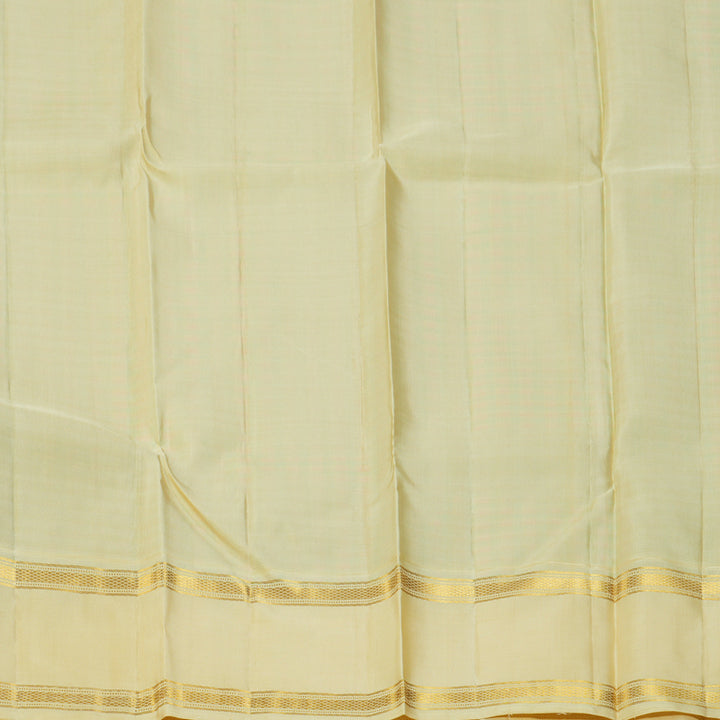 Hayagrivas Handloom Multicolour Checks Kanjivaram Silk Saree with Ivory Border KBF151D14-1