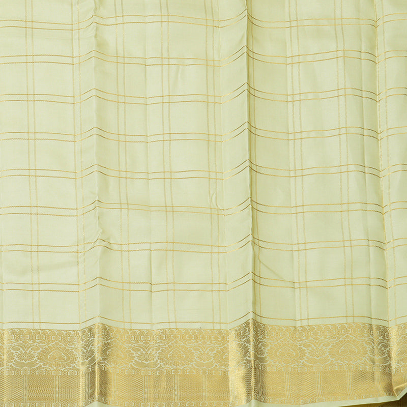 Hayagrivas Handloom Pista Green Kanjivaram Silk Saree KBF151D9-1