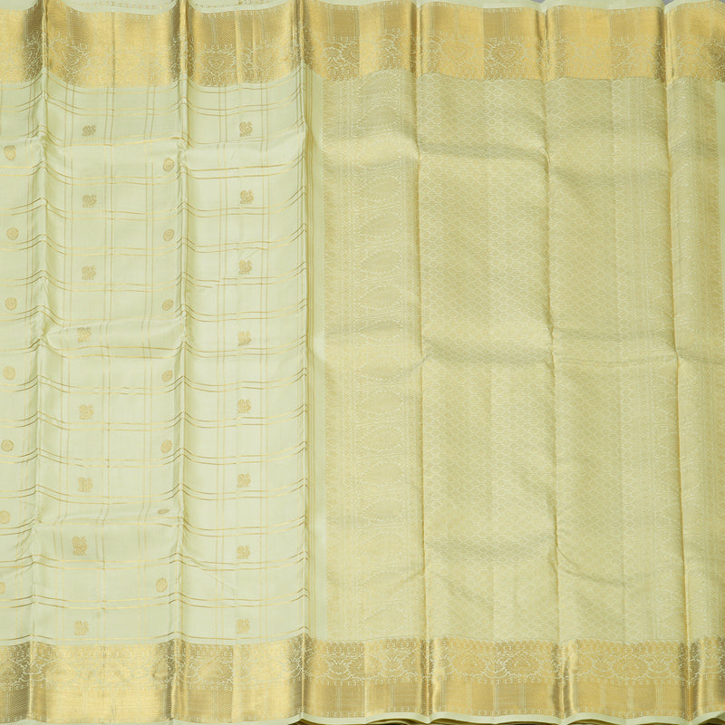 Hayagrivas Handloom Pista Green Kanjivaram Silk Saree KBF151D9-1
