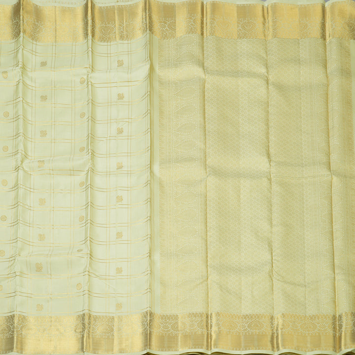 Hayagrivas Handloom Pista Green Kanjivaram Silk Saree KBF151D9-1