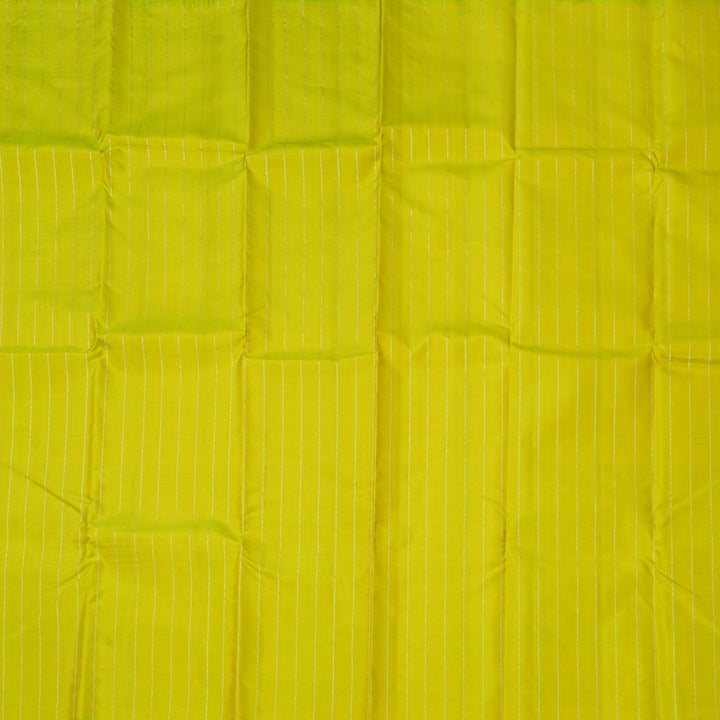 Hayagrivas Handloom Lime Green Kanjivaram Silk Saree KBF152D1-1
