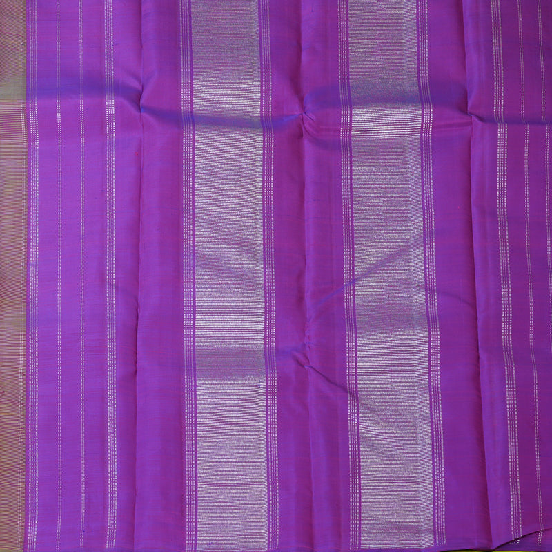 Hayagrivas Handloom Lime Green Kanjivaram Silk Saree KBF152D1-1