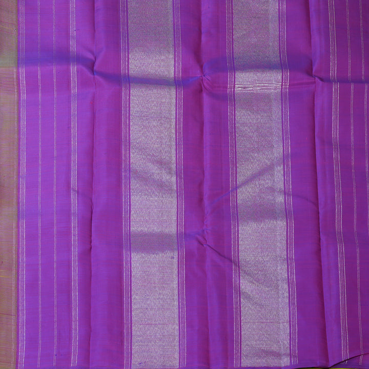 Hayagrivas Handloom Lime Green Kanjivaram Silk Saree KBF152D1-1