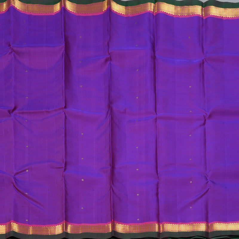 Hayagrivas Handloom Purple Kanjivaram Silk Saree KBF153D1-1