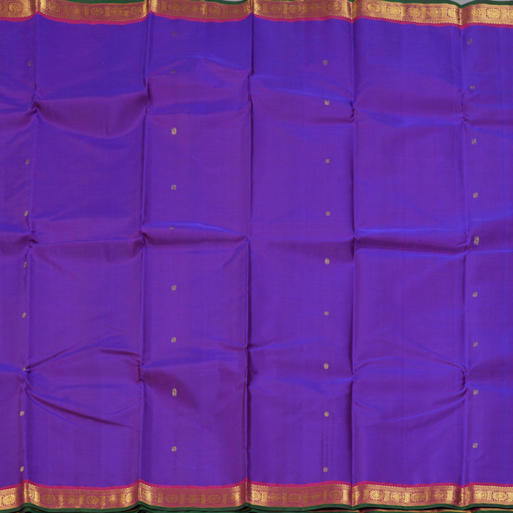 Hayagrivas Handloom Purple Kanjivaram Silk Saree KBF153D1-4