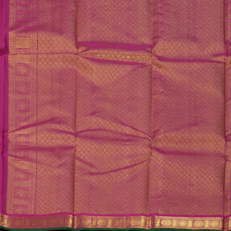 Hayagrivas Handloom Purple Kanjivaram Silk Saree KBF153D1-4