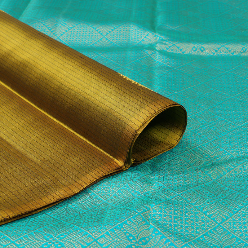 Hayagrivas Handloom Honey Mustard Kanjivaram Silk Saree KBF153D2-3