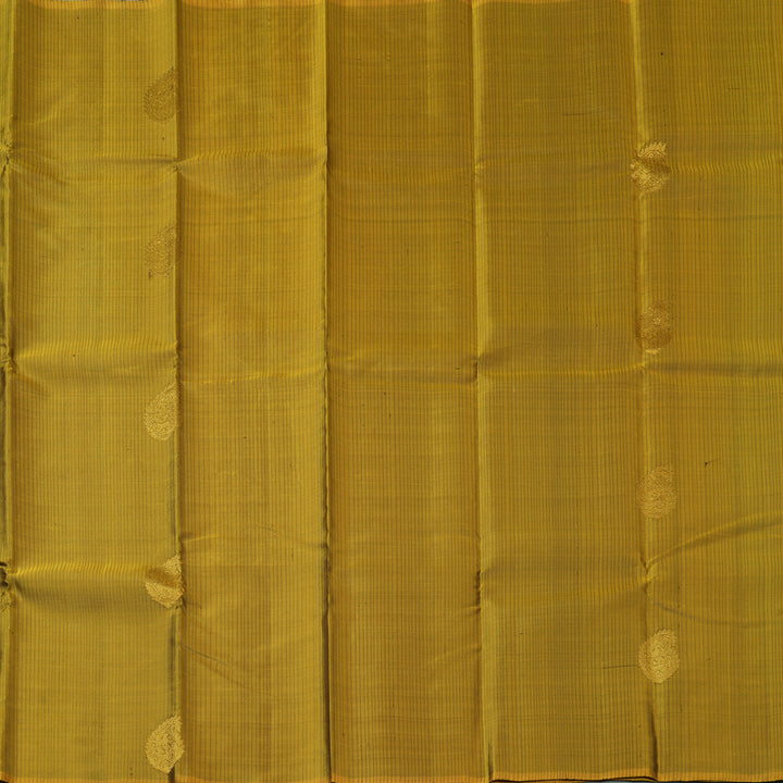 Hayagrivas Handloom Honey Mustard Kanjivaram Silk Saree KBF153D2-3