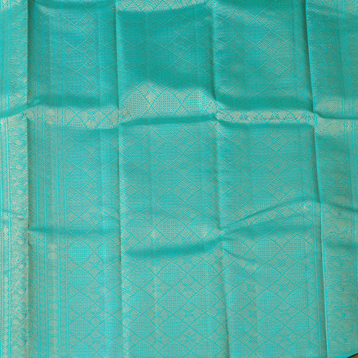 Hayagrivas Handloom Honey Mustard Kanjivaram Silk Saree KBF153D2-3