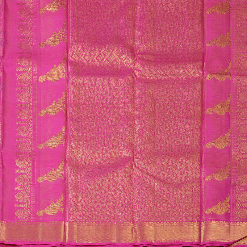 Hayagrivas Handloom Multicolour Checks Kanjivaram Silk Saree KBF153D7-1
