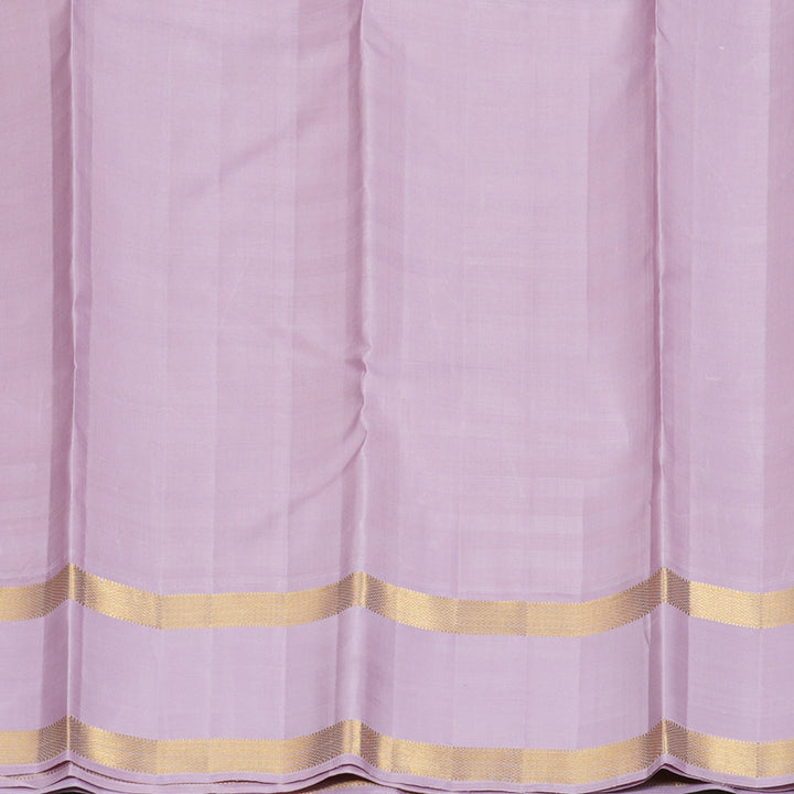 Hayagrivas Handloom Cream & Peach Checks Kanjivaram Silk Saree KBF155D3-1