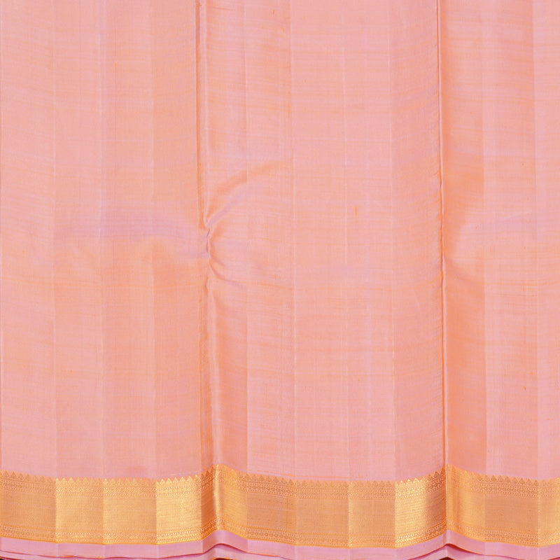 Hayagrivas Handloom Peach Pink Kanjivaram Silk Saree KBF155D5-1