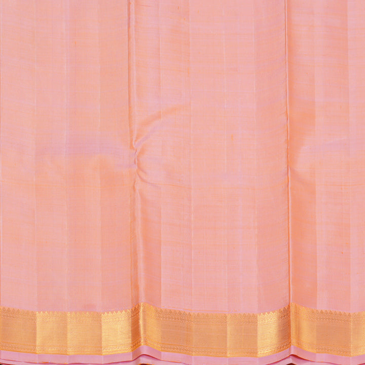 Hayagrivas Handloom Peach Pink Kanjivaram Silk Saree KBF155D5-1