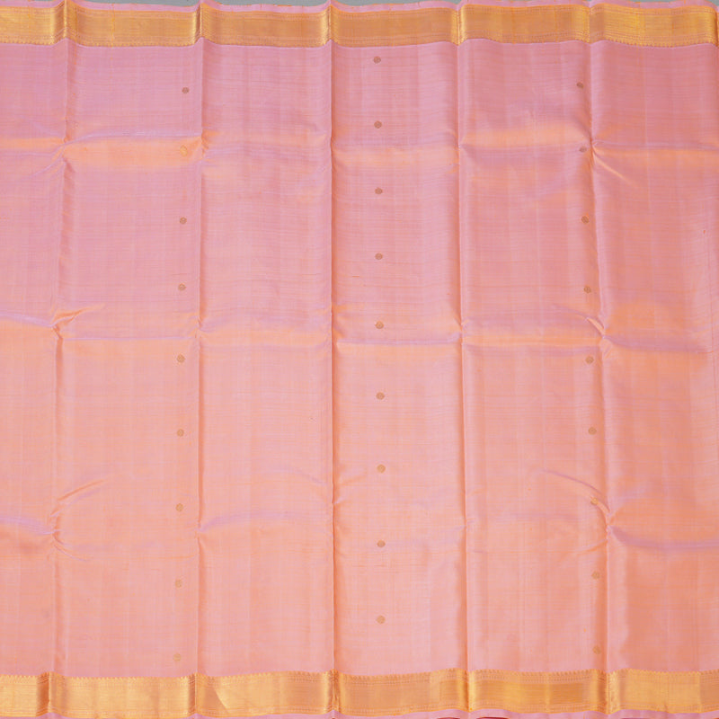 Hayagrivas Handloom Peach Pink Kanjivaram Silk Saree KBF155D5-1