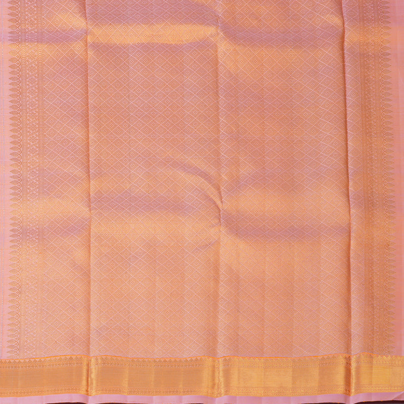 Hayagrivas Handloom Peach Pink Kanjivaram Silk Saree KBF155D5-1
