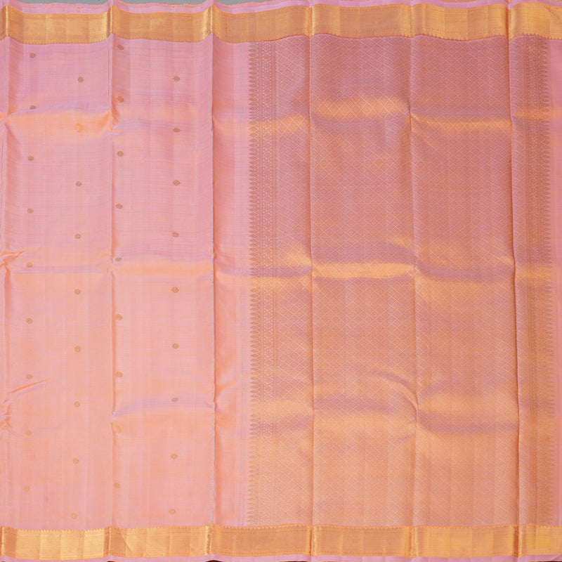 Hayagrivas Handloom Peach Pink Kanjivaram Silk Saree KBF155D5-1
