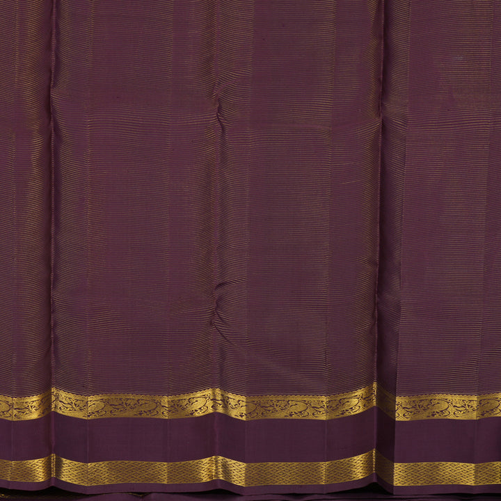 Hayagrivas Handloom Burgundy Kanjivaram Silk Saree KBF157D5-1