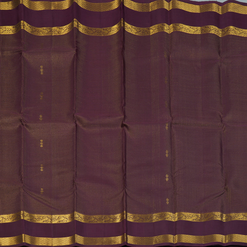 Hayagrivas Handloom Burgundy Kanjivaram Silk Saree KBF157D5-1
