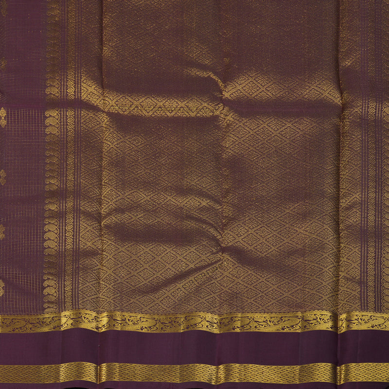 Hayagrivas Handloom Burgundy Kanjivaram Silk Saree KBF157D5-1