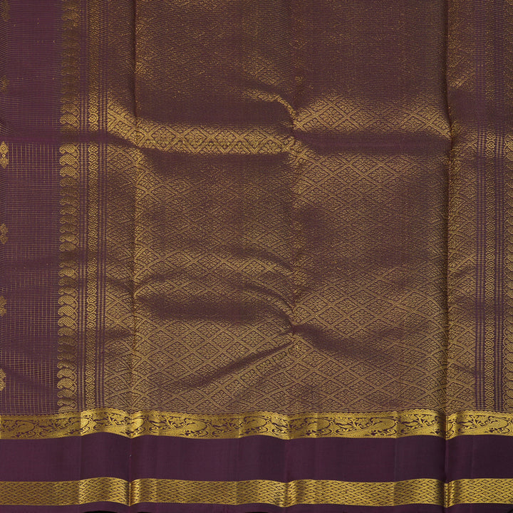 Hayagrivas Handloom Burgundy Kanjivaram Silk Saree KBF157D5-1