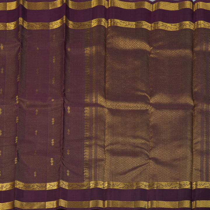 Hayagrivas Handloom Burgundy Kanjivaram Silk Saree KBF157D5-1